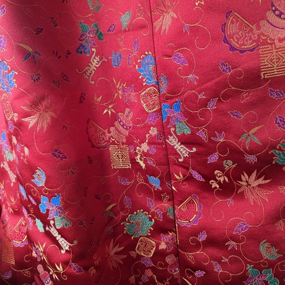 Vintage Red Cheongsam Dress - Picture 7 of 10